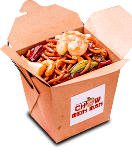 Kung Pao Prawn Chow Mein