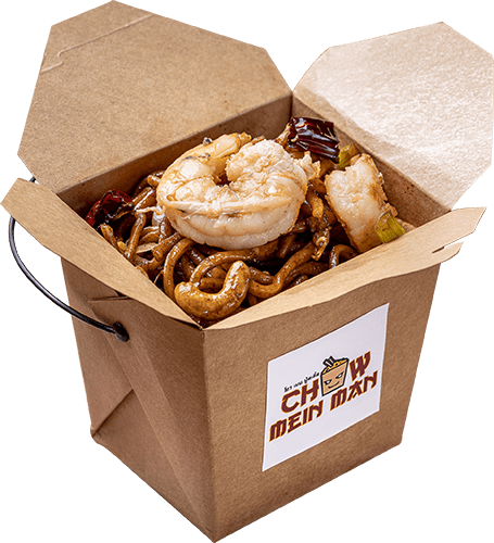 Kung Pao Prawn Chow Mein